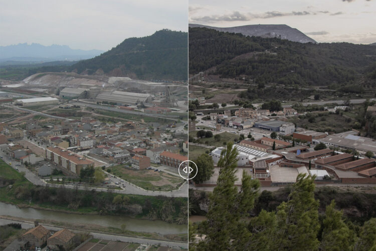 Waste outgrows nature in Sallent, Catalonia