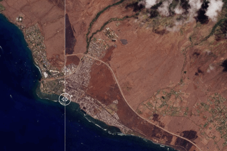 El incendio que arrasó la ciudad de Lahaina, en Hawái, en 2023
