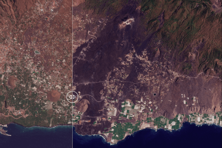 La erupción del volcán de Cumbre Vieja